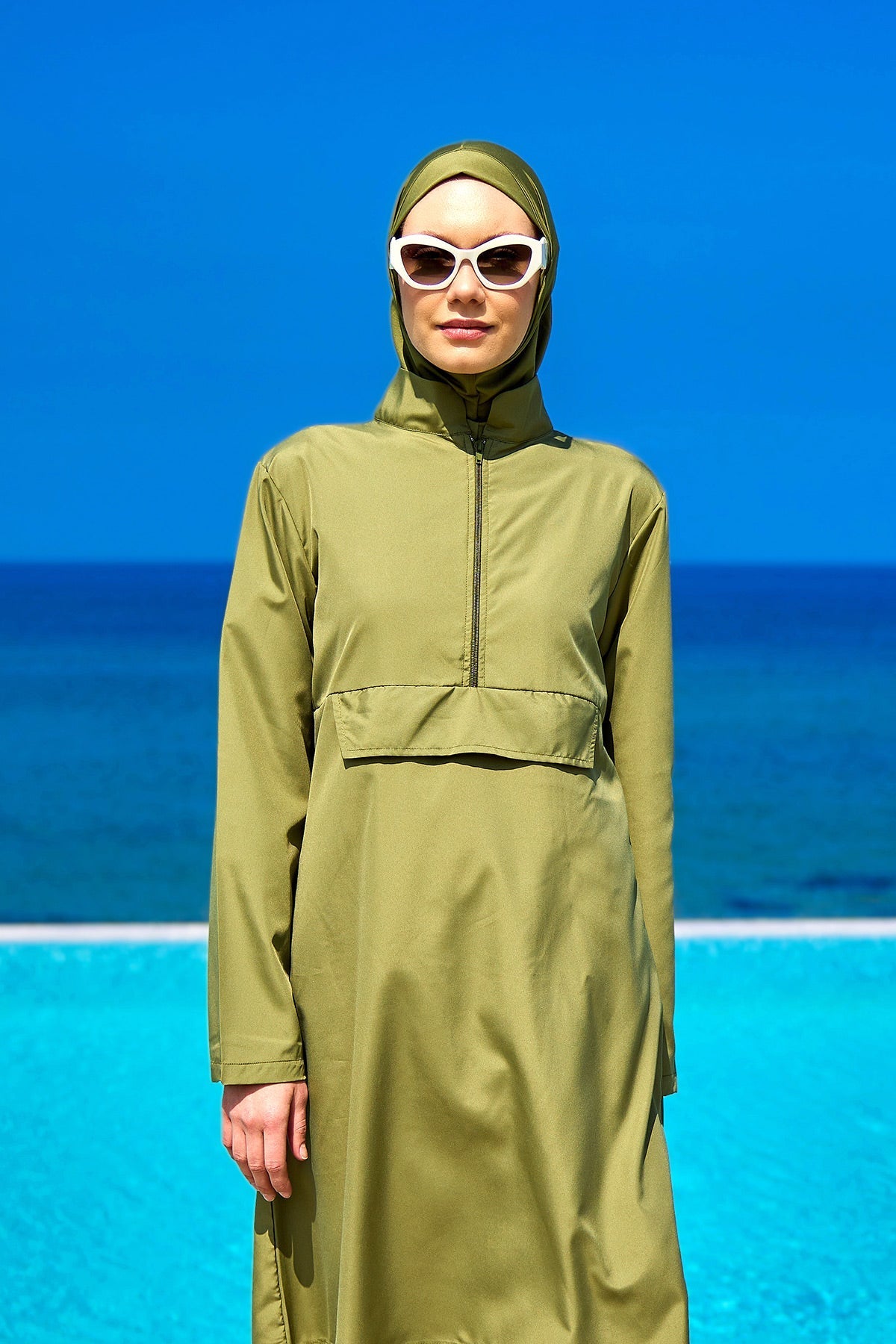 Andalus Black Full Coverage Burkini Set for Women A2503-5 Marina Modest