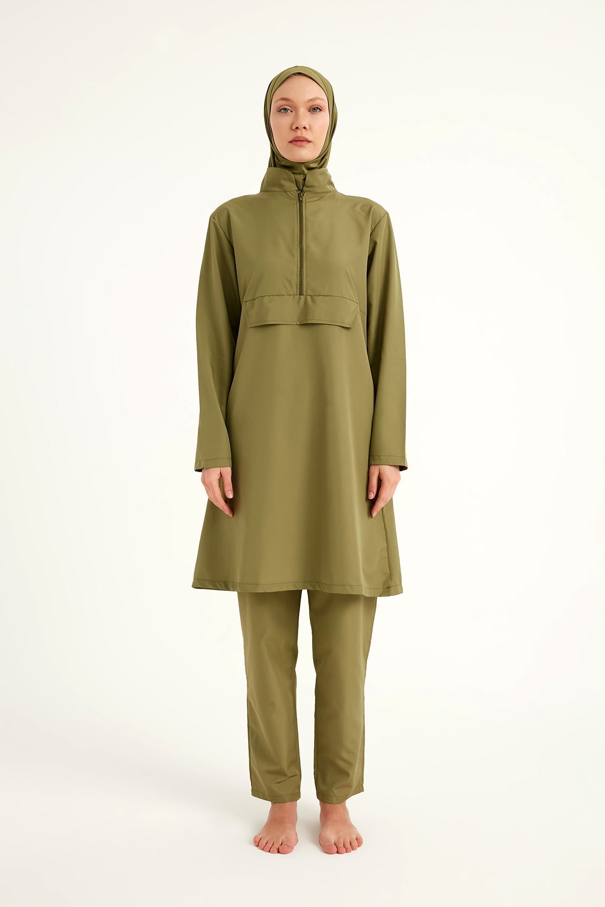 Andalus Black Full Coverage Burkini Set for Women A2503-5 Marina Modest