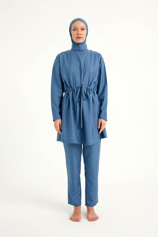 Andalus Full Coverage Burkini Set with Front Ruching A2502-6 - By Baano