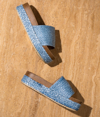 Anna Sandals in Blue Naughty Monkey
