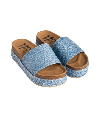 Anna Sandals in Blue Naughty Monkey