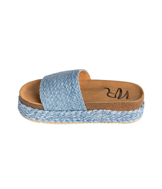 Anna Sandals in Blue Naughty Monkey