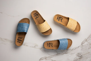 Anna Sandals in Blue Naughty Monkey