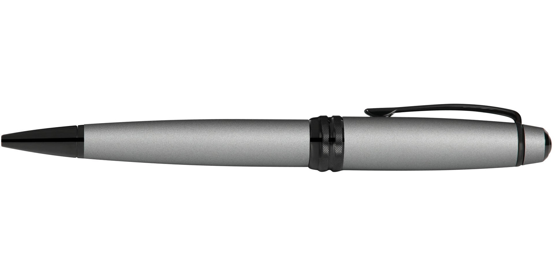 Bailey™ Matte Gray Lacquer Ballpoint Pen - By Baano