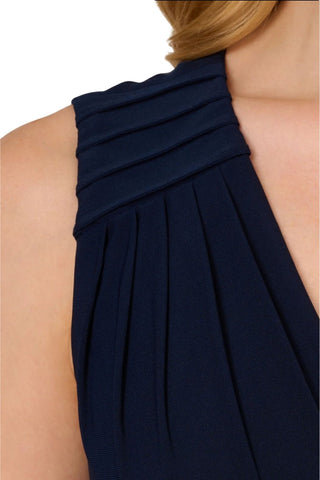 Adrianna Papell Midnight Jersey Sleeveless Bodice Wide Legs Jumpsuit - By Baano