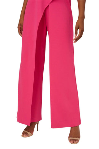 Adrianna Papell One - Shoulder Bodice Wide Leg Jumpsuit - Glamourous Grace