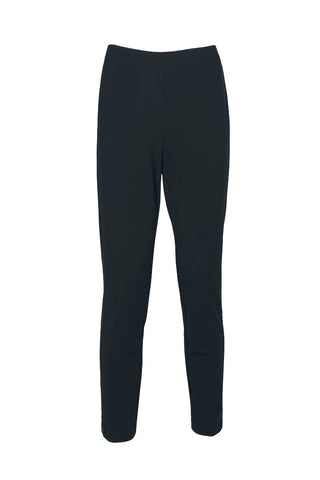 Adrianna Papell Elastic Back Mid Waist Solid Tuxedo Slim Pant - By Baano