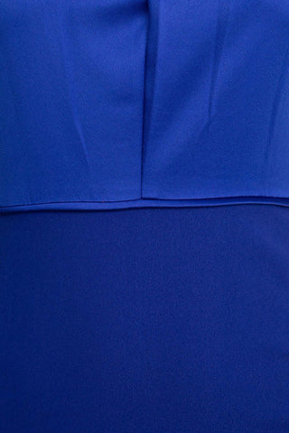 Adrianna Papell Halter Neck Sleeveless Empire Waist Tie Back Zipper Back Bodycon Solid Crepe Dress - Glamourous Grace