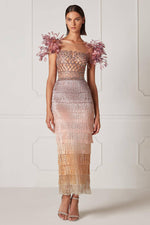 Aphrodite Tassel Midi Dress - By Baano