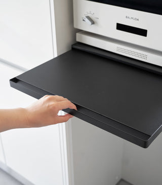 Countertop Drawer with Pull-Out Shelf - Steel - By Baano