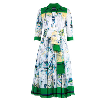 Aster Dress Canne Green Dress - By Baano