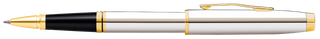 Coventry Polished Chrome with Gold-Tone Rollerball Pen - By Baano