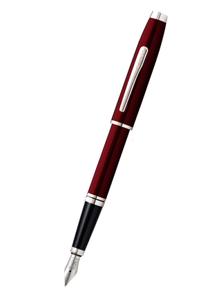 Coventry Red Lacquer Fine Nib Fountain Pen - By Baano