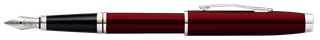 Coventry Red Lacquer Fine Nib Fountain Pen - By Baano