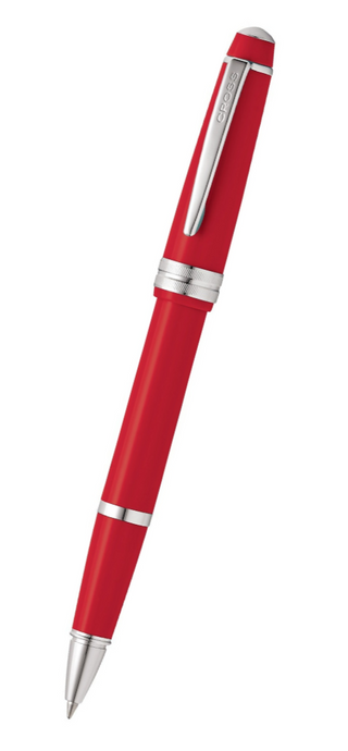 Bailey Light™ Polished Red Resin Rollerball Pen - By Baano