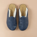 Women's Navy Barefoot Shearlings