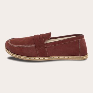 Women's Burgundy Penny Loafers