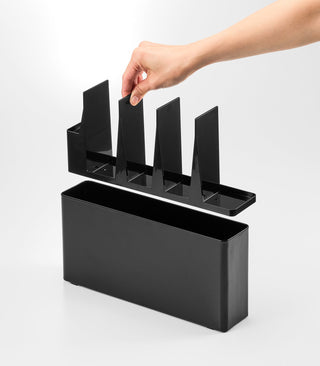 Utensil & Thin Cutting Board Holder - Steel - By Baano
