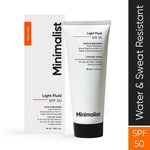 Minimalist Light Fluid Face Sunscreen with SPF 50 PA++++ - Lightweight, Water & Sweat Resistant