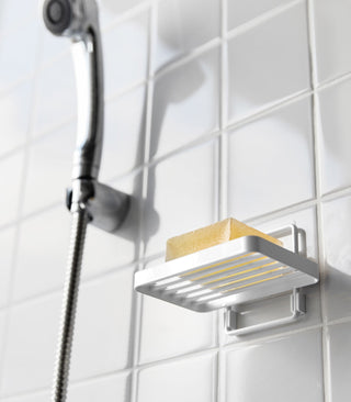 Traceless Adhesive Soap Tray - Steel - By Baano