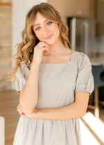 Ava Square Neck Midi Dress - Glamourous Grace