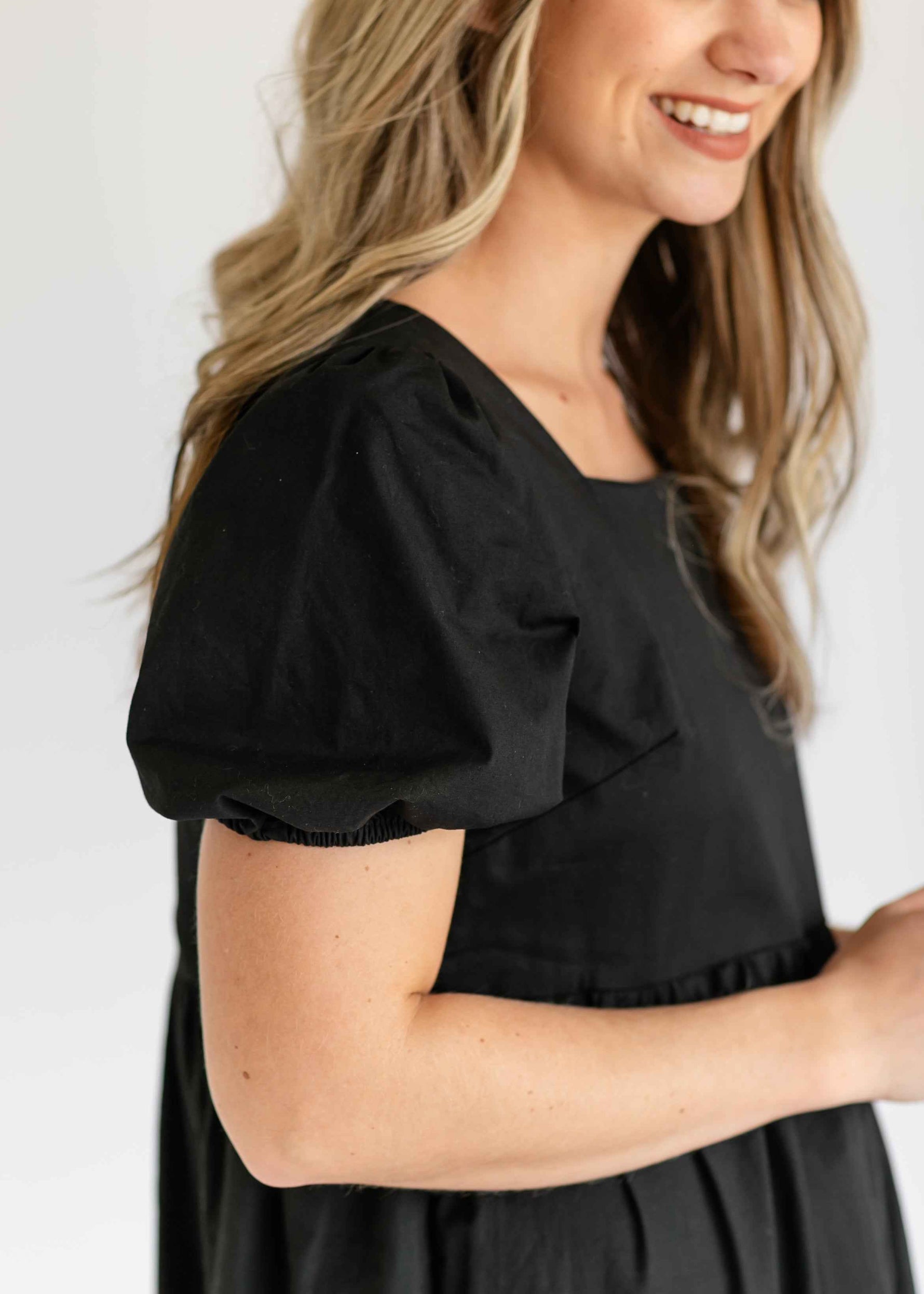 Ava Square Neck Midi Dress - Glamourous Grace