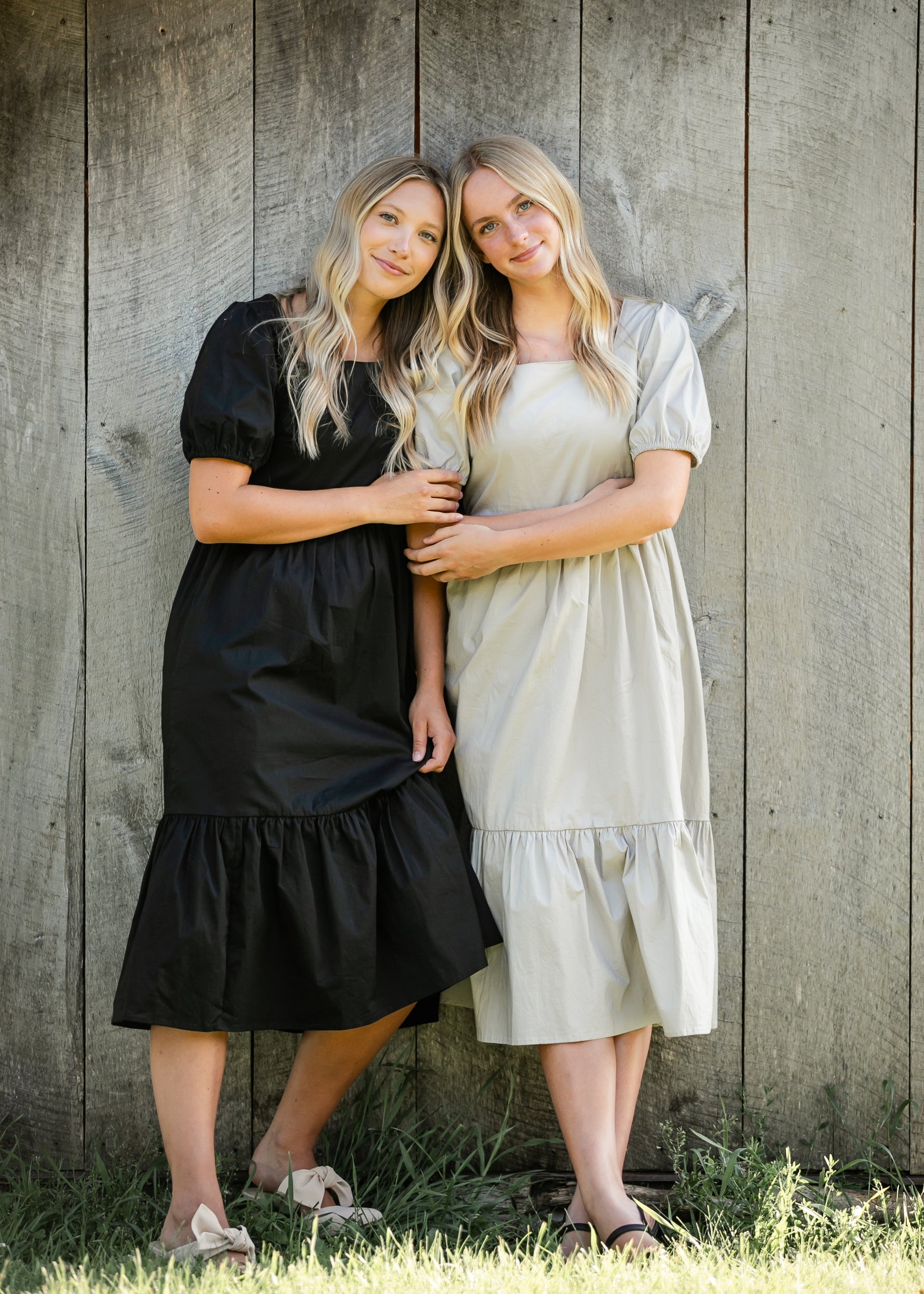 Ava Square Neck Midi Dress - Glamourous Grace