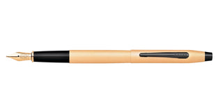 Classic Century® Brushed Rose-Gold PVD Fine Nib Fountain Pen - By Baano