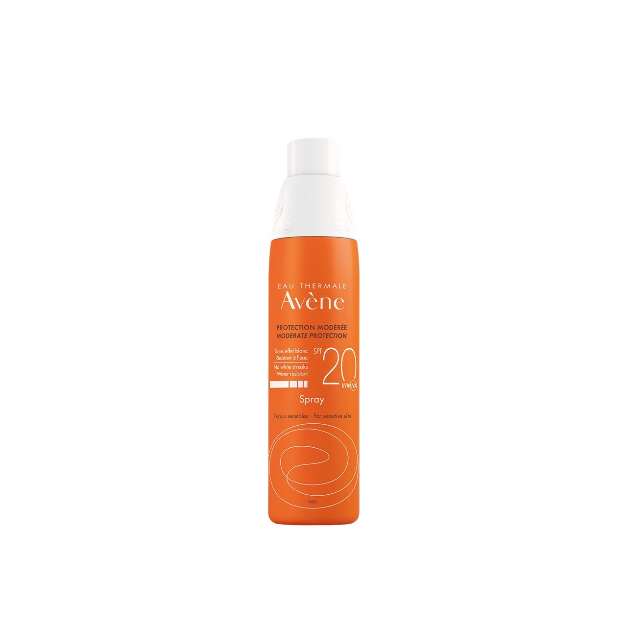 Avene Eau Thermale Protection Spray, Moderate, for Sensitive Skin, 
SPF 20 - 6.76 oz