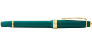Bailey Light™ Polished Green Resin and Gold Tone Medium Nib Fountain Pen - By Baano