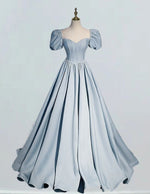 Girls' Elegant Satin Sweetheart Quinceanera Dress Pearl Beaded Ball Gown