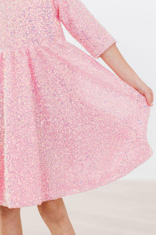 SALE Bubblegum Pink Sequin Dress - By Baano