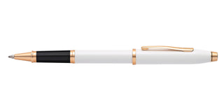 Century® II Pearlescent White Lacquer Rollerball Pen - By Baano