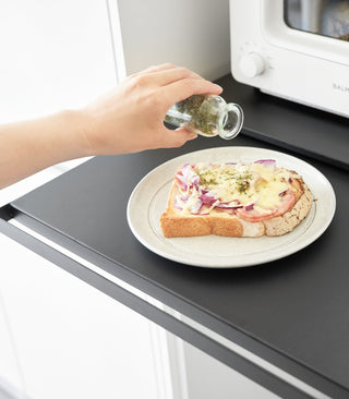 Countertop Drawer with Pull-Out Shelf - Steel - By Baano