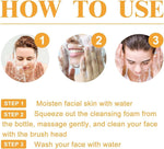 1Pcs Turmeric Facial Cleanser,Urmeric Facial Cleanser，Turmeric Foaming Cleanser,Deep Cleansing of Facial Skin， Turmeric Foaming Cleanser for All Skin