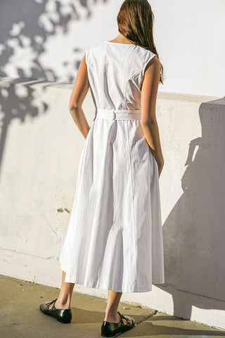 DELICATE DREAMS WOVEN MIDI DRESS - By Baano