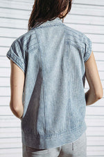 LATE SUMMER NIGHTS DENIM VEST - By Baano