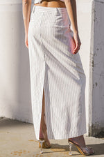 GET TO THE POINT WOVEN MIDI SKIRT - By Baano
