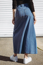 SWEET TALKING DENIM MIDI SKIRT - By Baano
