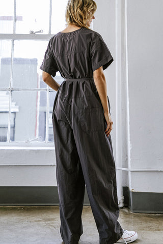 SAY IT AGAIN WOVEN JUMPSUIT - By Baano