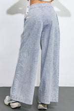 PLAY MY WAY STRIPED DENIM PANTS - By Baano