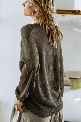 HERE GOES NOTHING SWEATER TOP - By Baano
