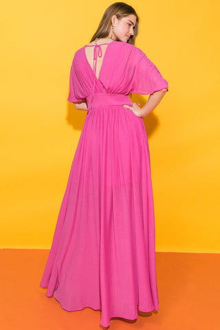 YOU FOUND MY HEART WOVEN MAXI DRESS - By Baano