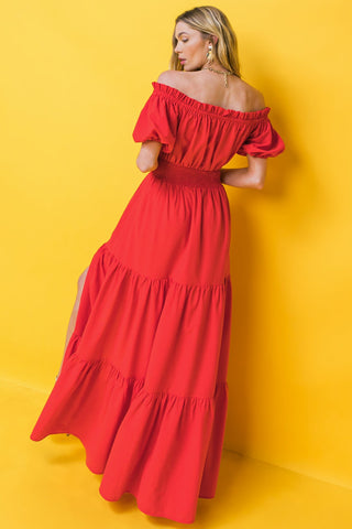 OUT IN THE COUNTRY WOVEN MAXI DRESS - By Baano