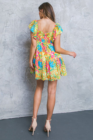 SHINING SANDS WOVEN MINI DRESS - By Baano