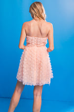 LOST IN A DREAM APPLIQUE MINI DRESS - By Baano