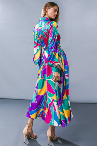 FOCUSED ON PRIORITIES WOVEN MIDI DRESS - By Baano