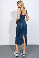 A GREATER LOVE DENIM MIDI DRESS - By Baano