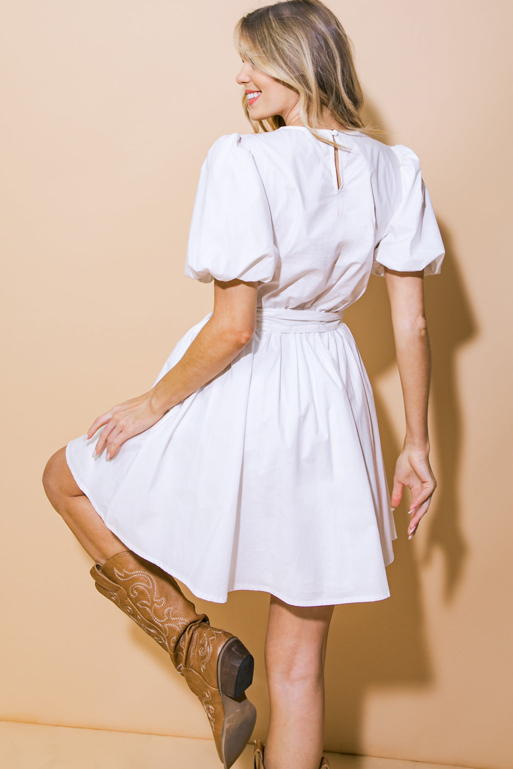 IN MY FEELINGS WOVEN MINI DRESS - By Baano