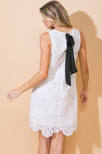 ACROSS THE WAY WOVEN LACE MINI DRESS - By Baano